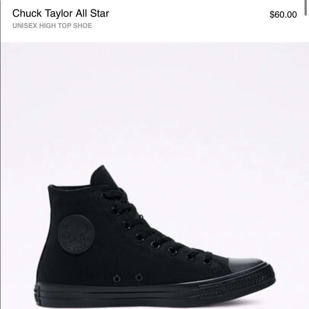 Unisex Converse - All Black High Top